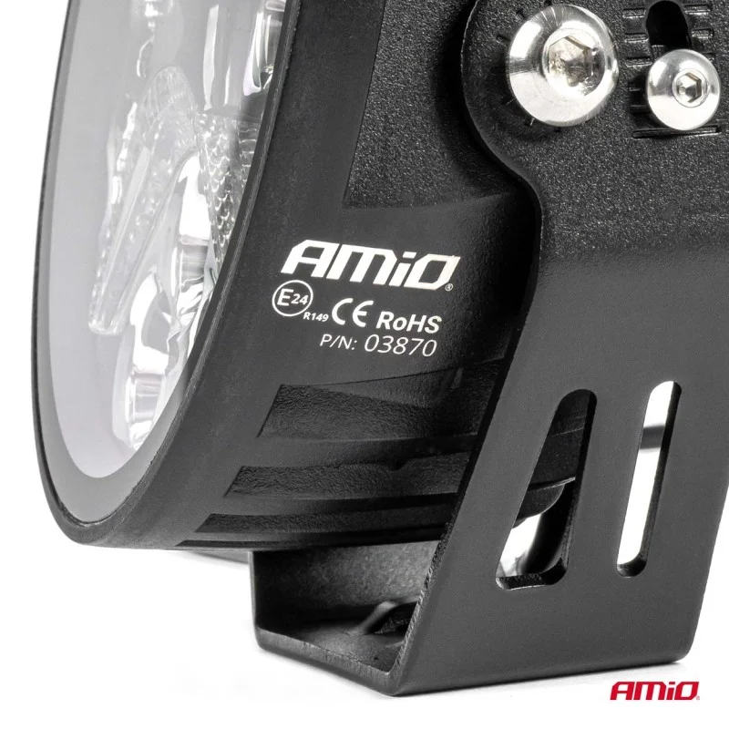 Proiector LED PRO SERIES cu doua functii pentru Off-Road, ATV, SSV, putere 54W, 7200lm, culoare 6000K, tensiune 10-30V, dimensiuni 140 x 140 x 61 mm, AMIO