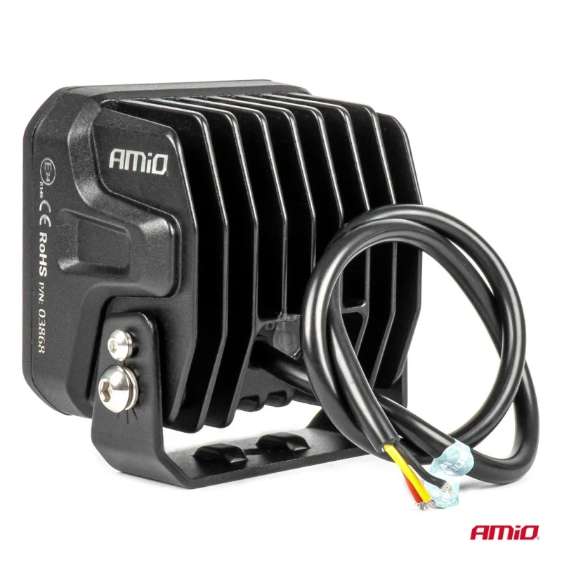 Proiector LED PRO SERIES cu doua functii pentru Off-Road, ATV, SSV, putere 58W, 7200lm, culoare 6000K, tensiune 10-30V, dimensiuni 107 x 102 x 86 mm, AMIO
