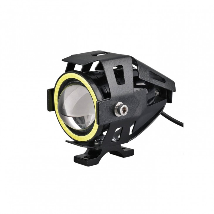 Proiector LED cu Lupa, Angel Eye ALB si Devil Eye RED, alimentare 12V, pentru Off-Road, ATV, SSV, UTV - AVX-T251017-5 - AVEX