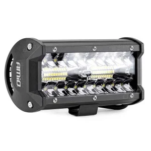 Proiector LED pentru Off-Road, ATV, SSV, cu doua fluxuri de lumina, culoare 6500K, 120W, tensiune 9 - 36V, dimensiuni 170 x 74 x 63 mm, AMIO