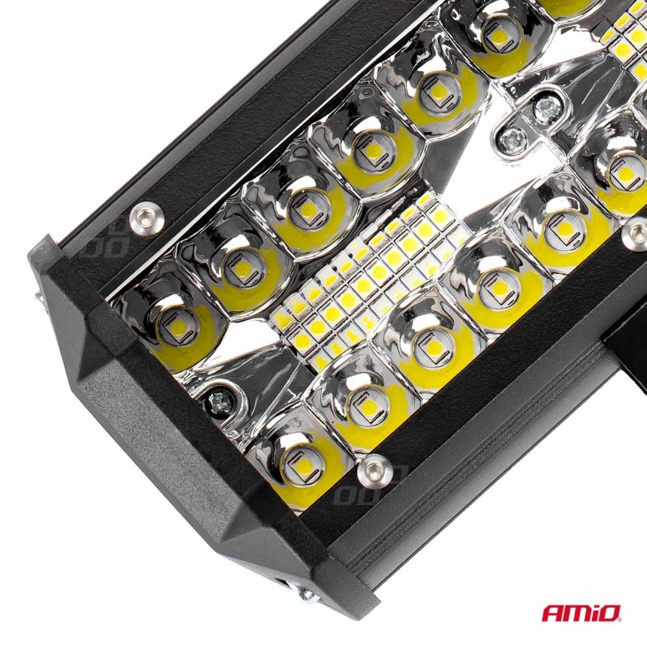Proiector LED pentru Off-Road, ATV, SSV, cu doua fluxuri de lumina, culoare 6500K, 120W, tensiune 9 - 36V, dimensiuni 170 x 74 x 63 mm - AVX-AM02433 - AMIO