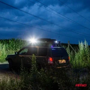 Proiector LED pentru Off-Road, ATV, SSV, culoare 6500K, 28 LED-uri, tensiune 9 - 36V, dimensiune 136 x 80 mm, AMIO