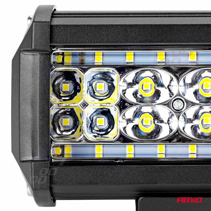 Proiector LED pentru Off-Road, ATV, SSV,  culoare 6500K, 28 LED-uri, tensiune 9 - 36V, dimensiune 136 x 80 mm - AVX-AM02423 - AMIO