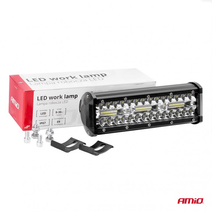 Proiector LED pentru Off-Road, ATV, SSV, culoare 6500K, 4800 lm, tensiune 9 - 36V, dimensiuni 240 x 74 mm - AVX-AM02434 - AMIO