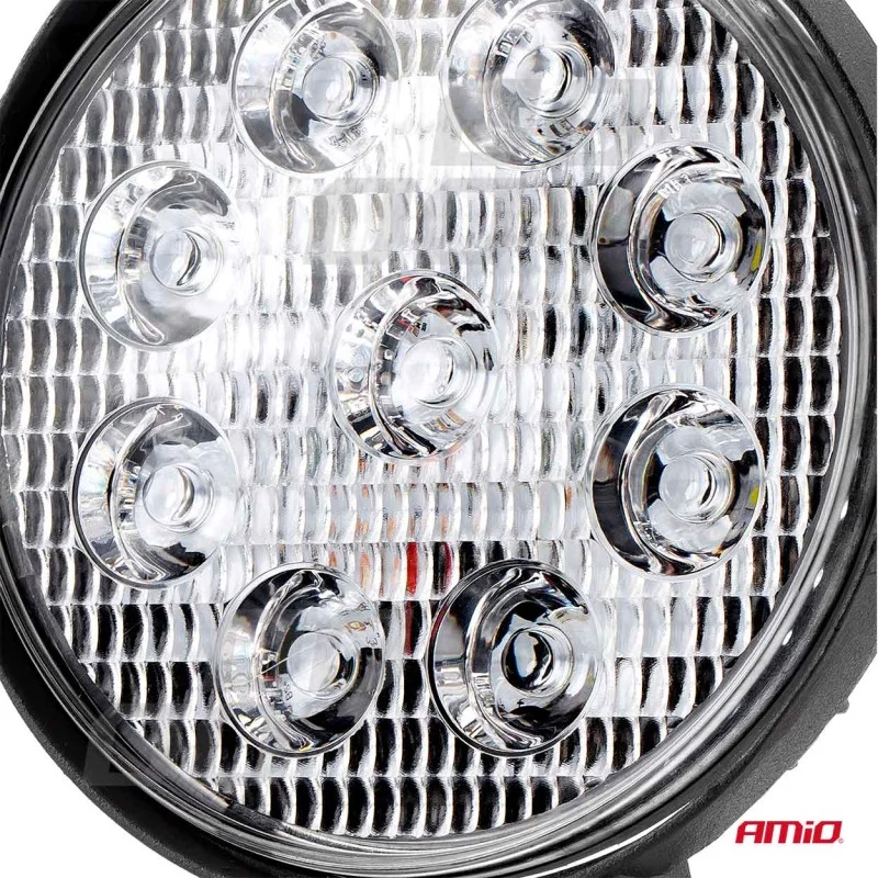 Proiector LED pentru Off-Road, ATV, SSV, culoare 6500K, LED FLOOD, 27W, tensiune 9 - 36V, diametru Ø110 mm, AMIO