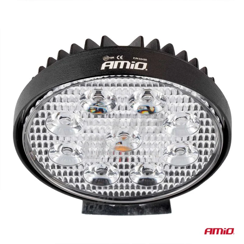 Proiector LED pentru Off-Road, ATV, SSV, culoare 6500K, LED FLOOD, 27W, tensiune 9 - 36V, diametru Ø110 mm, AMIO