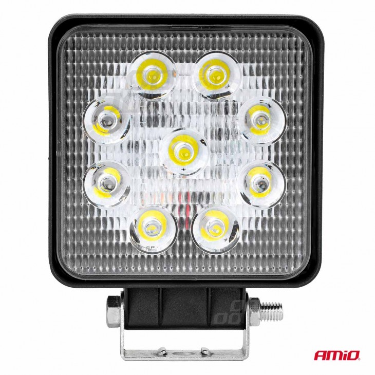 Proiector LED pentru Off-Road, ATV, SSV,  culoare 6500K, LED FLOOD,  tensiune 9 - 36V, dimensiune, 110 x 110 mm - AVX-AM02421 - AMIO