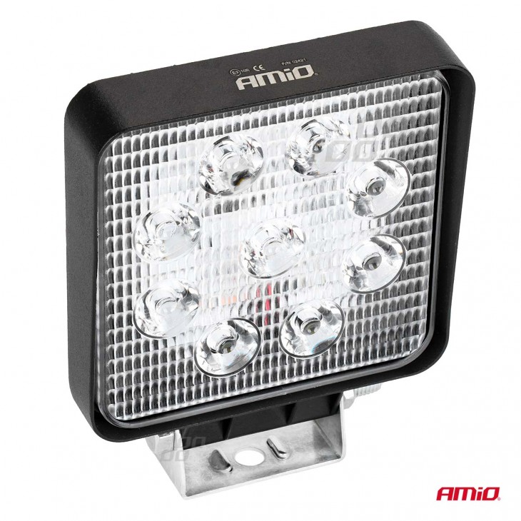 Proiector LED pentru Off-Road, ATV, SSV,  culoare 6500K, LED FLOOD,  tensiune 9 - 36V, dimensiune, 110 x 110 mm - AVX-AM02421 - AMIO