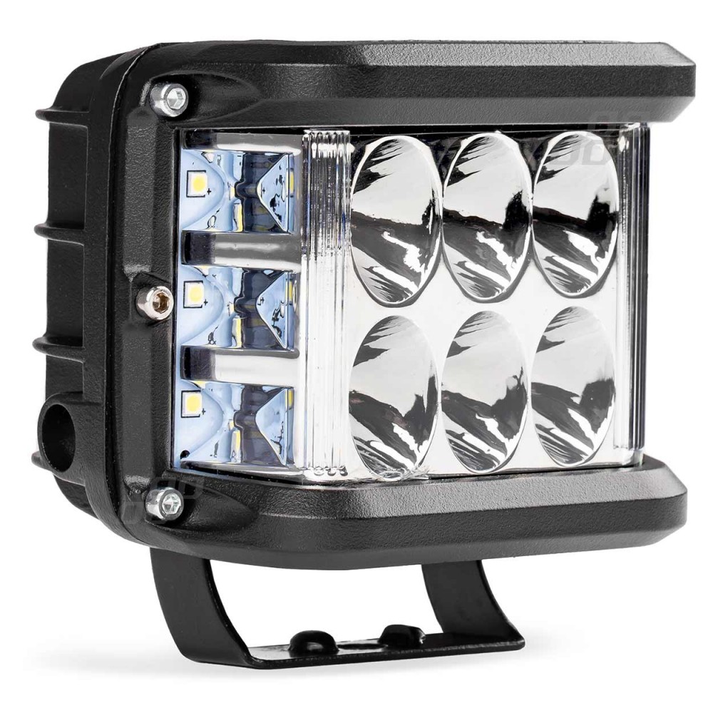 Proiector LED pentru Off-Road, ATV, SSV,  culoare 6500K, cu doua functii, tensiune 9 - 36V, dimensiune, 110 x 75 mm - AVX-AM02422 - AMIO