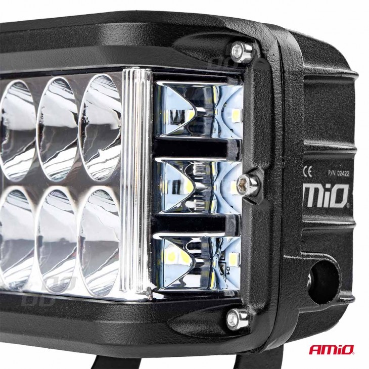 Proiector LED pentru Off-Road, ATV, SSV,  culoare 6500K, cu doua functii, tensiune 9 - 36V, dimensiune, 110 x 75 mm - AVX-AM02422 - AMIO