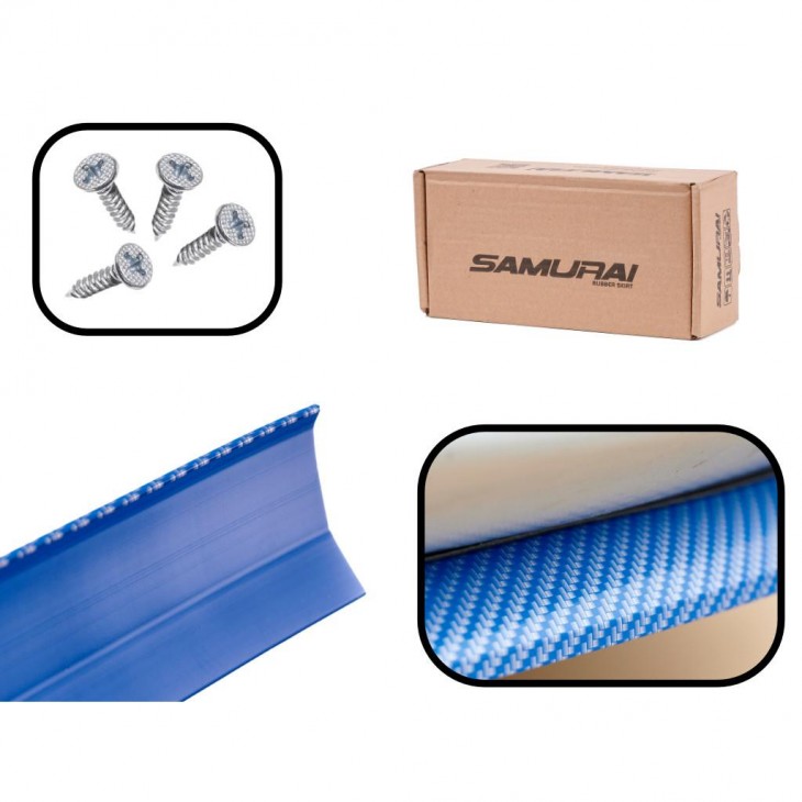 Protectie spoiler, prelungire bara fata/spate din cauciuc, culoare CARBON Albastru - AVX-K6483_2 - AVEX