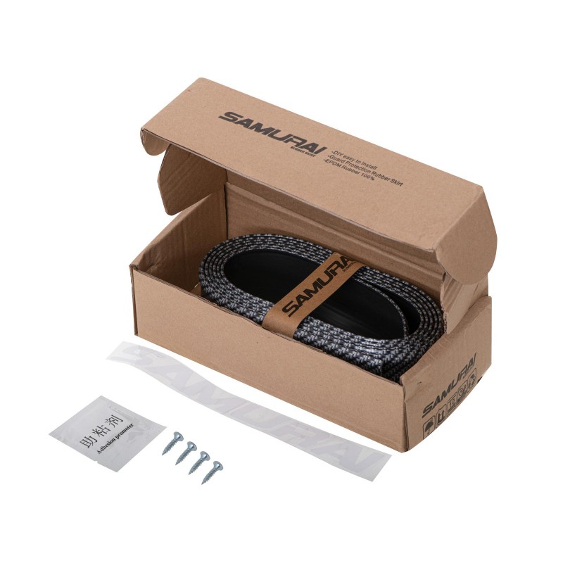 Protectie spoiler, prelungire bara fata/spate din cauciuc, culoare CARBON Negru