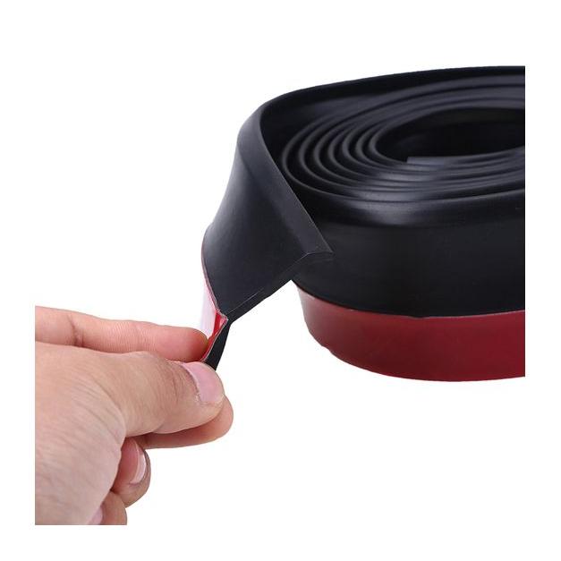 Protectie spoiler, prelungire bara fata/spate din cauciuc, culoare NEGRU