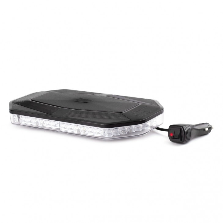 Rampa luminoasa girofar, culoare Orange, alimentare 12/24V, 48 LED-uri, protectie IP56, montaj cu magnet - AVX-AM02920 - AMIO