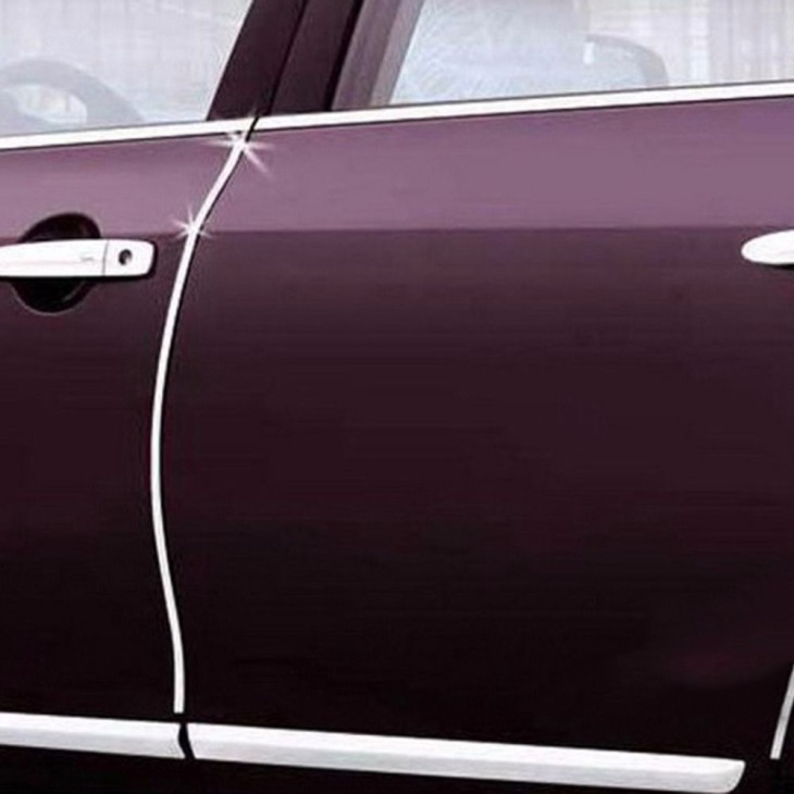 Rola Ornament Auto de tip U pentru muchii sau grila ventilatie, 15m liniari, culoare Crom SILVER