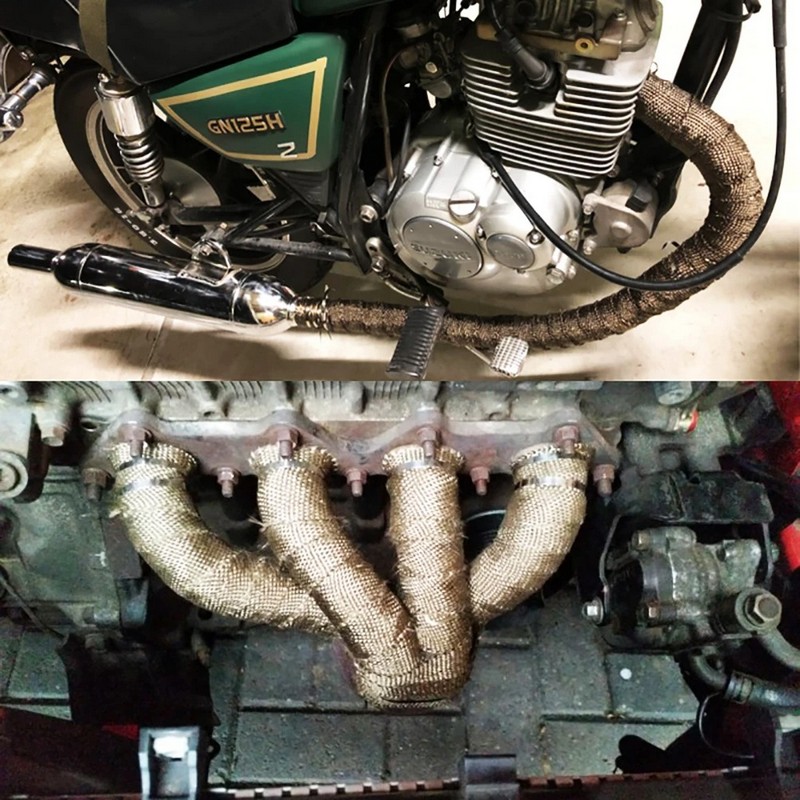 Rola banda termoizolanta din fibra de sticla, rezistenta termic pentru galerii evacuare, destinatie auto-moto, dimensiune 5cm x 10m - AVX-T260223-1 - AVEX