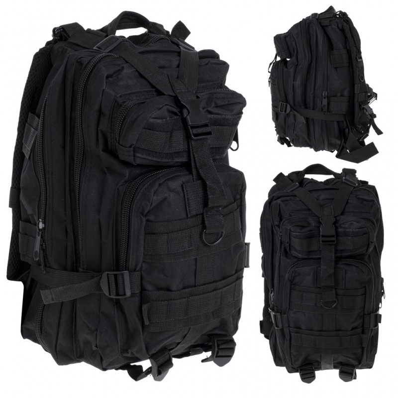 Rucsac Tactic Militar, culoare NEGRU, capacitate 25l - AVX-KX5118 - AVEX