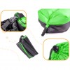 Saltea Autogonflabila Lazy Bag tip sezlong, 185 x 70cm, culoare Negru-Verde, pentru camping, plaja sau piscina - AVX-KX5566_1 - AVEX