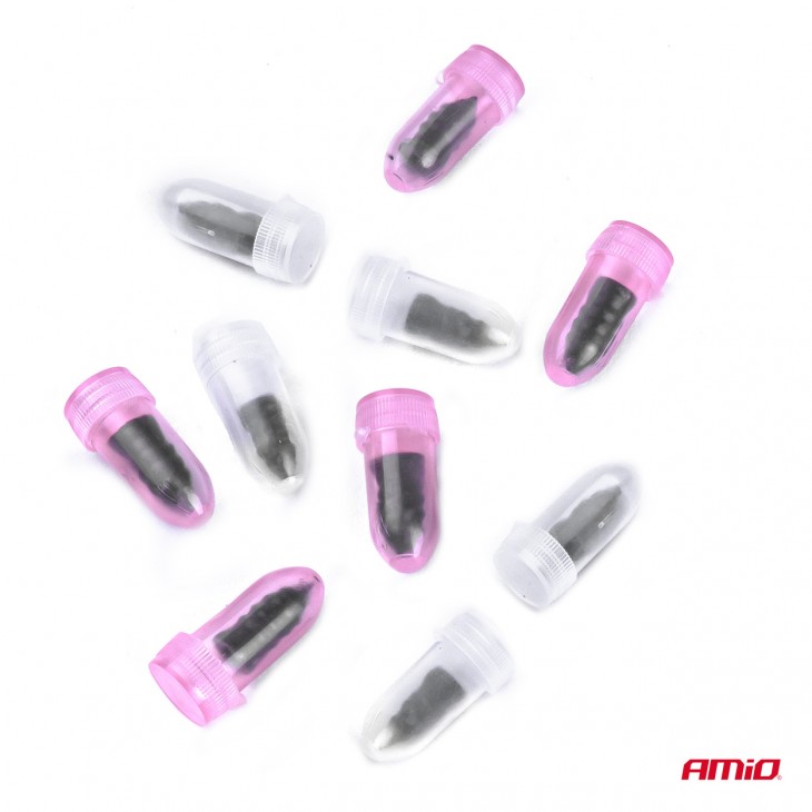 Set 10 stifturi vulcanizatoare pentru repararea rapida a anvelopelor (kit reparatie pana) - AVX-AM03227 - AMIO