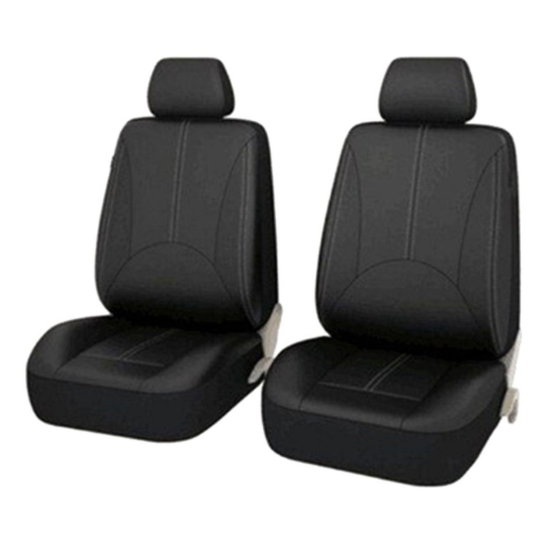 Set 11 huse scaun auto UNIVERSALE din piele ecologica NEGRU AG338E - AVX-AG338E - AVEX