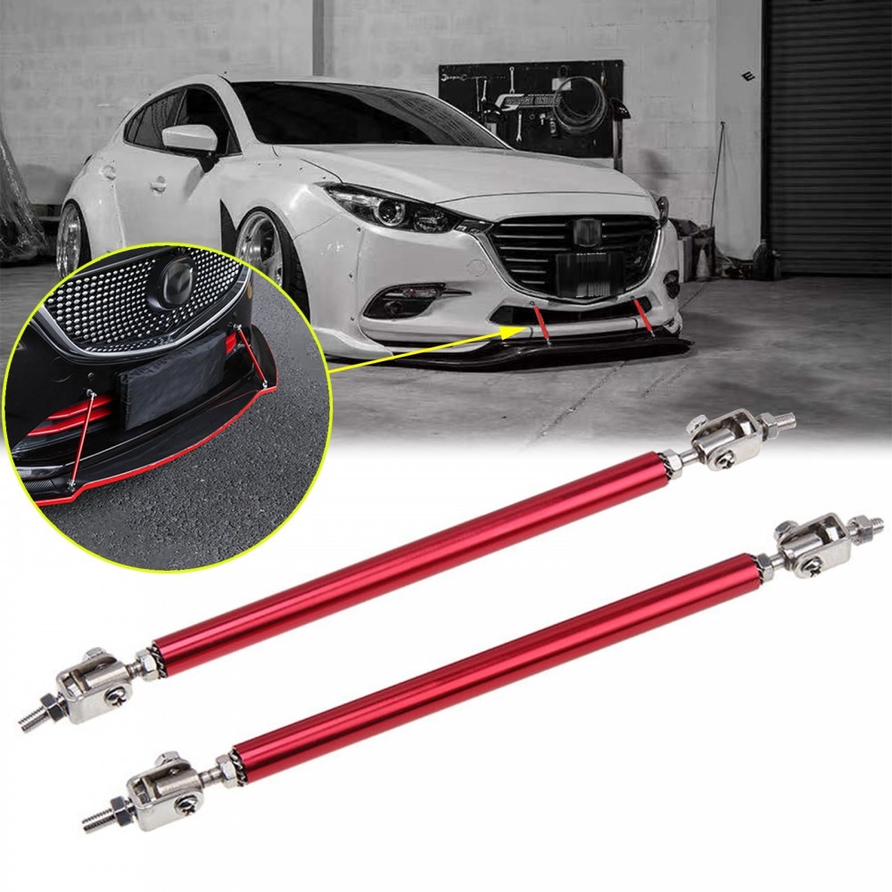 Set 2 Tije din Aluminiu reglabile pentru Consolidare Spoiler, lungime 15cm, culoare Rosu - AVX-T070122-3 - AVEX