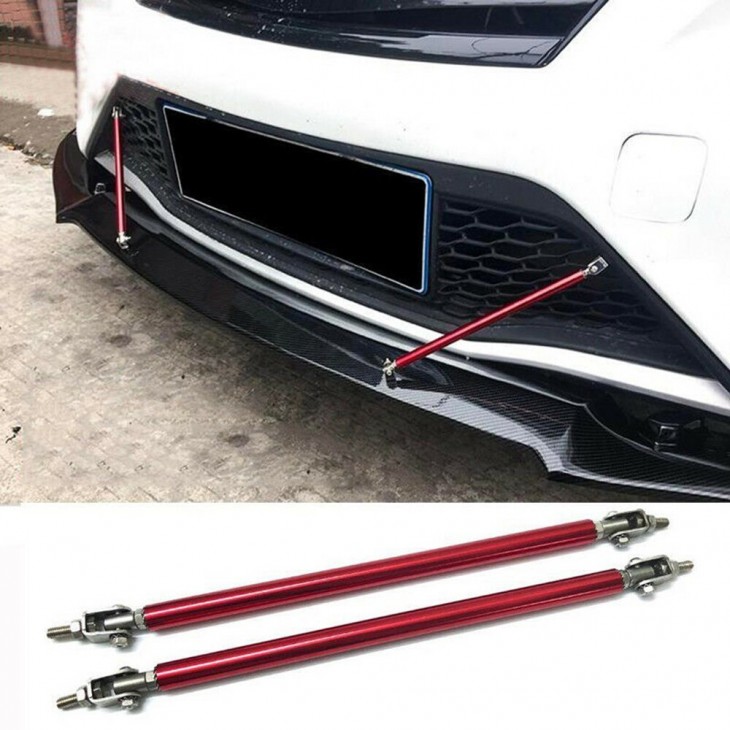 Set 2 Tije din Aluminiu reglabile pentru Consolidare Spoiler, lungime 15cm, culoare Rosu - AVX-T070122-3 - AVEX