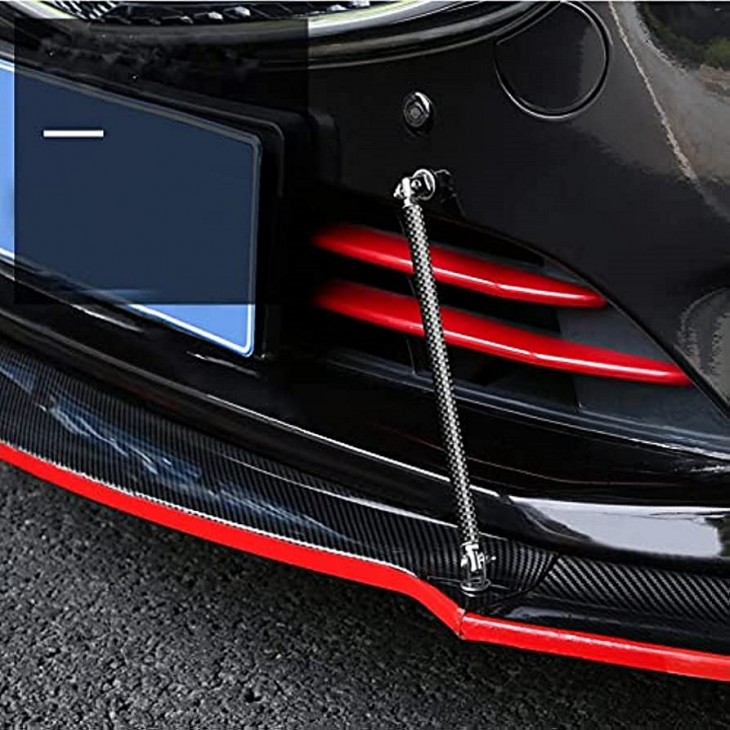 Set 2 Tije din Aluminiu reglabile pentru Consolidare Spoiler, lungime 15cm, IMITATIE CARBON - AVX-T210423-6 - AVEX