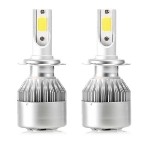 Set 2 becuri LED Auto, model C6, soclu H7, 6000K, 36W, 3500Lm, plug & play