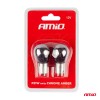Set 2 becuri cu halogen, cromate, soclu P21W, BA15s, alimentare 12V - AVX-AM03110 - AMIO