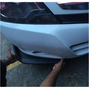 Set 2 buc. aripioare Racing, prelungire bara tuning din plastic culoare neagra