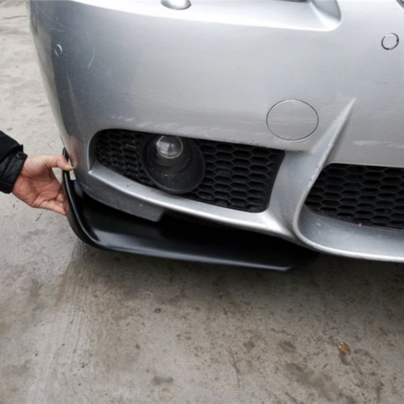 Set 2 buc. aripioare Racing, prelungire bara tuning din plastic culoare neagra