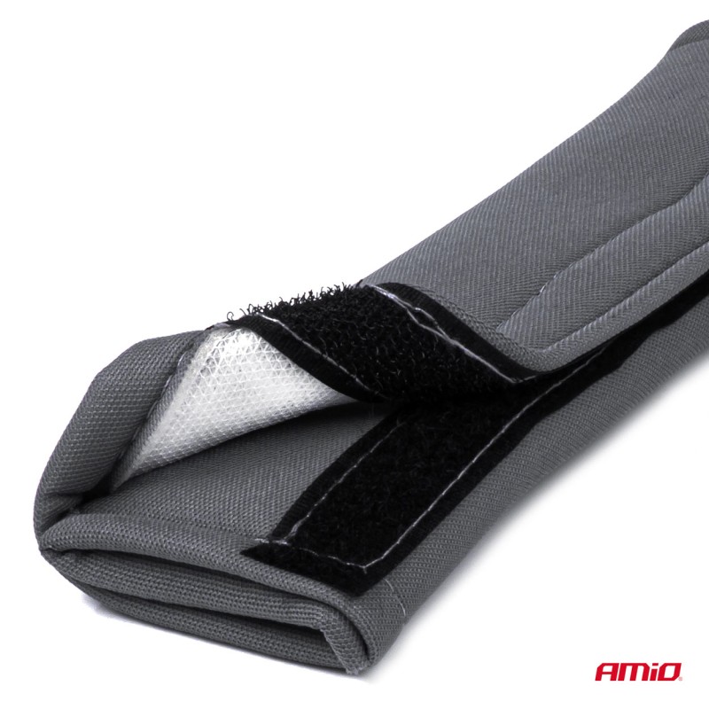 Set 2 perne de protectie pentru centura, culoare Antracit - AVX-AM03290 - AMIO