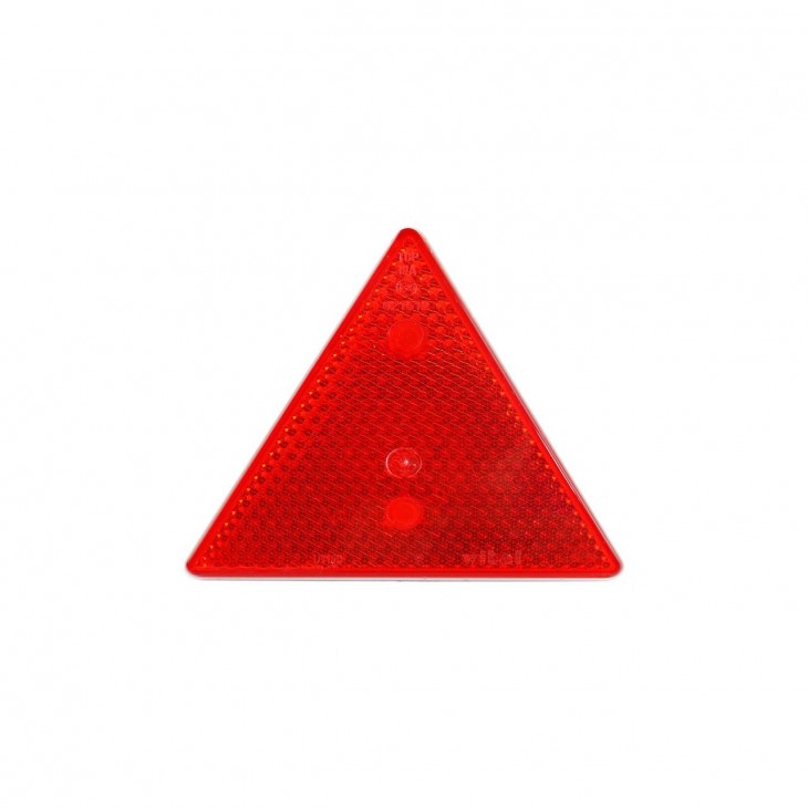 Set 2 triunghiuri de avertizare reflectorizante pentru remorci, culoare rosie, dimensiune 15 x 15 cm - AVX-AME1405 - AMIO