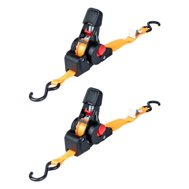 Set 2 x Chingi de asigurare marfa cu retractare automata, 200kg, dimensiune 18mm x 2m, model S-TYPE, AVX-AM03323 - AVX-AM03323 - AMIO