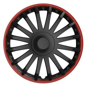 Set 4 capace roti model CRISTAL 15" - RED & BLACK, VERSACO
