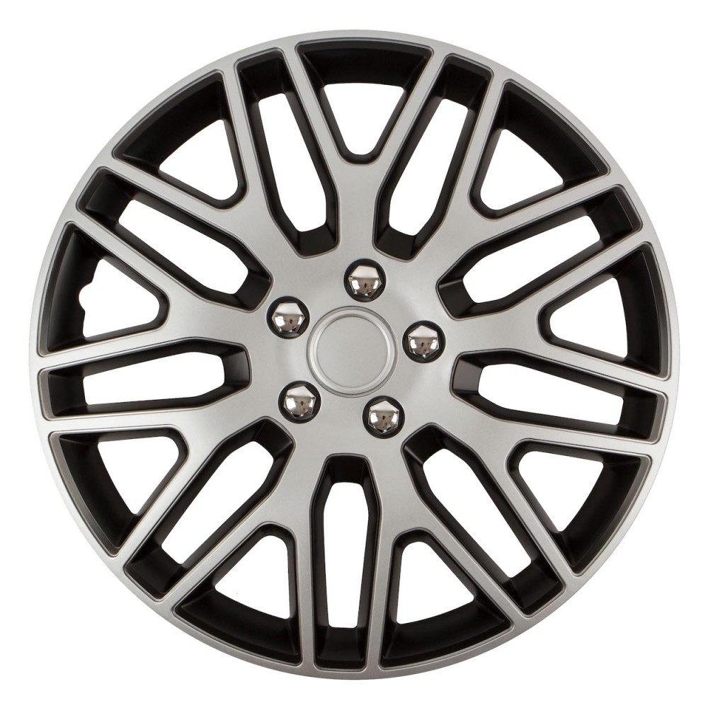 Set 4 capace roti model DAKAR 15 - SILVER & BLACK - AVX-AM10943 - VERSACO
