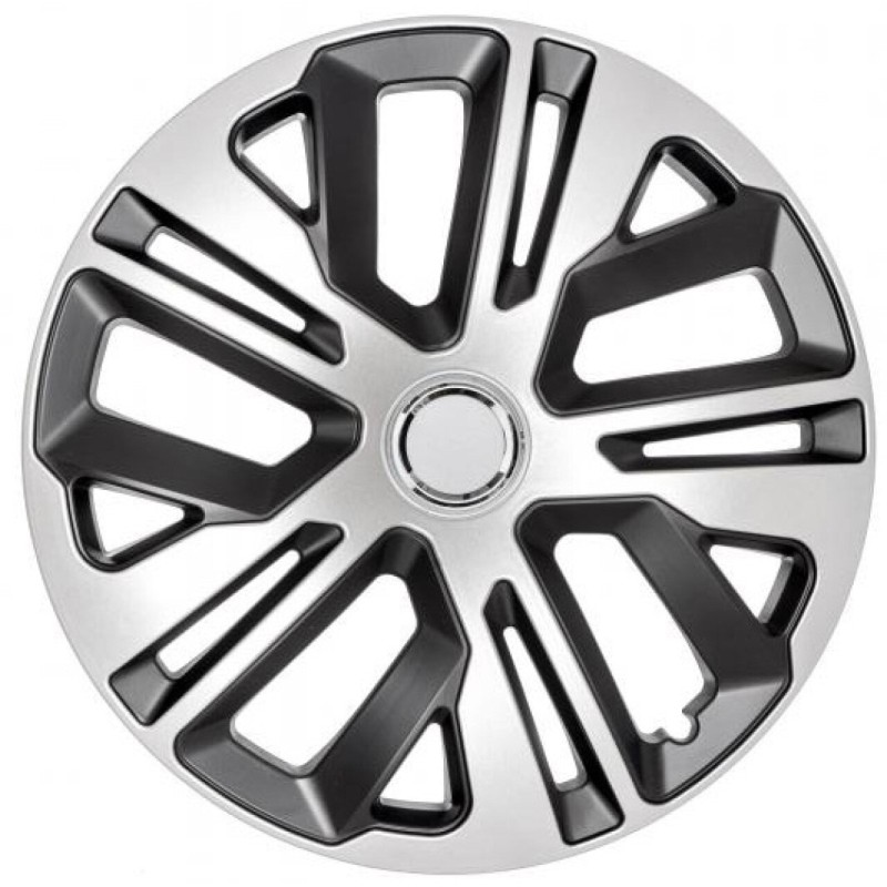 Set 4 capace roti model Raven II, 14 inch, cu inel cromat - AVX-RAVEN2-14 - AVEX