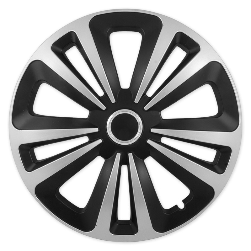 Set 4 capace roti model Terra II, 16 inch, cu inel cromat - AVX-TERRA2-16 - AVEX