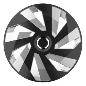 Set 4 capace roti model VECTOR RC 15" - SILVER & BLACK, VERSACO