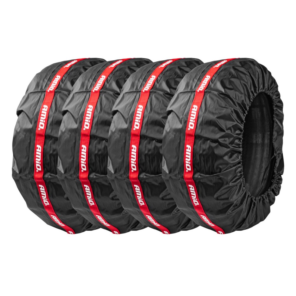 Set 4 huse de protectie din poliester pentru depozitarea anvelopelor - AVX-AM03267 - AMIO