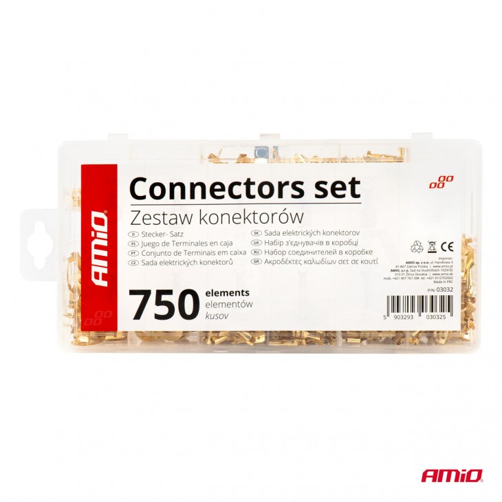 Set 750 conectori terminali pentru circuite electrice - AVX-AM03032 - AMIO