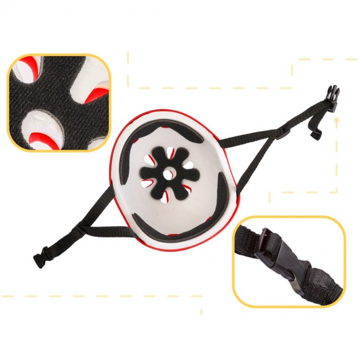 Set Protectie pentru copii, 7 piese, model SKATEBOARD, culoarea Rosie - AVX-KX5613 - AVEX