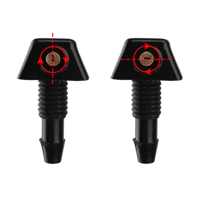 Set Universal cu 2 diuze spalare parbriz + furtunuri si accesorii de montaj - AVX-SET757-758 - AVEX