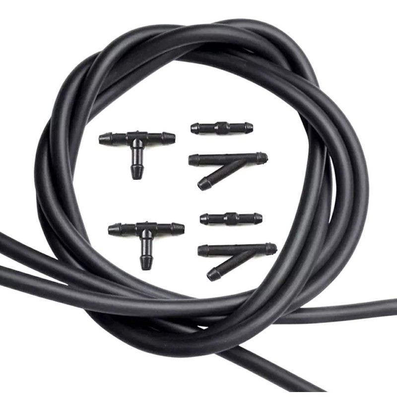 Set Universal cu 2 diuze spalare parbriz + furtunuri si accesorii de montaj - AVX-SET757-758 - AVEX