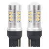 Set becuri auto cu LED CANBUS, 3030, 24SMD, compatibil T20, 7440, WY21W, Portocaliu, 12V / 24V, destinat competitiilor auto sau off-road - AVX-AM02393 - AMIO