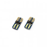 Set becuri auto cu LED CANBUS UltraBright compatibil T10e W5W 12 SMD Alb 12/24V, destinat competitiilor auto sau off-road