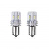 Set becuri auto cu LED CANBUS compatibil P21 R5W/R10W 22 SMD Alb 12V/24V, destinat competitiilor auto sau off-road - AVX-AM02449 - AMIO