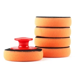 Set bureti pentru curatare, polisare si slefuire, 5 x 100 mm, cu maner, AMIO