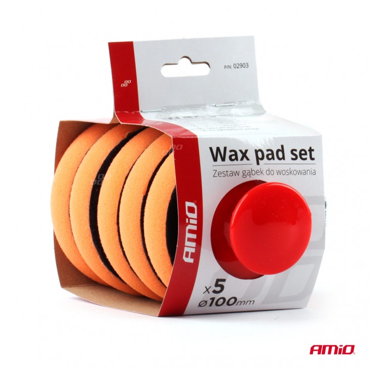 Set bureti pentru curatare, polisare si slefuire, 5 x 100 mm, cu maner - AVX-AM02903 - AMIO