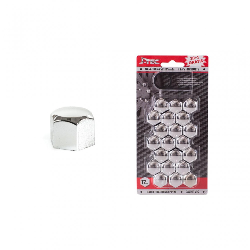 Set capace prezoane 17 mm, culoare Crom - AVX-AMG21300 - J-TEC
